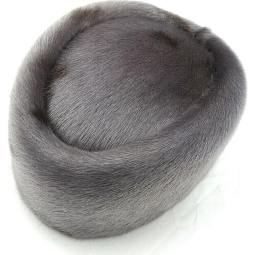 2017 Latest fashion Seals fur hat 100% Real full pelt precious Seals High-quality fur the peaked cap formal hat HB-005