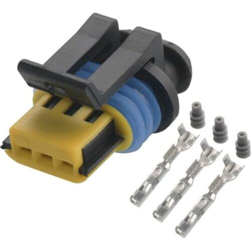 5/10/20/30/50/100PCS/LOT 3 Pin 1.5mm Delphi Auto Plastic Waterproof Wire Harness Cable Connector 15336024