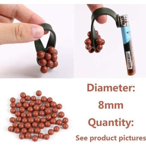 8mm Ammo Steel Ball Magnet Attraction for Slingshot Hunting Shooting Slingshot Replacement mud balls Outdoor Hunting