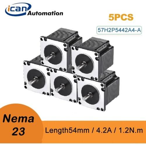ICAN Nema23 1.2Nm 4.2A Length54mm Bipolar Stepper Motor For Milling Cnc Machine