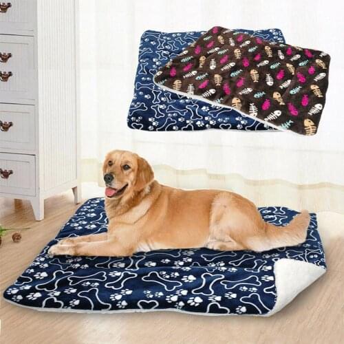 Large Small Mats for Dog Cat Puppuy Soft Warm Dog Cat Pet Mat Bed Pad Self Heating Rug Thermal Washable Blanket