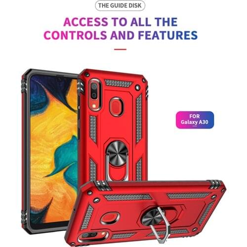 For Samsung A30 A20 Case Magnet Car Ring Stand Holder Cover for Samsung Galaxy A30 SM-A305F/DS A20 SM-A205FN/DS 6.4'' A 30 20