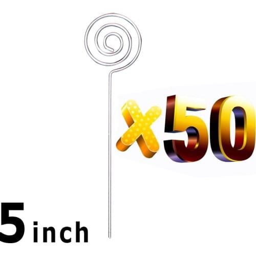 Lot 50pcs DIY ring loop circle shape craft wire picture&memo&note&photo&card holder clips,wholesale clay&cake clamp accessories