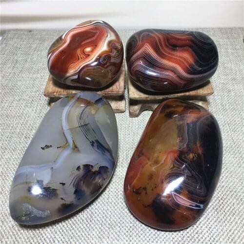 Natural Stone Sardonyx Agate Palm Crystal Chakra Healing Quartz Specimen Reiki Master Wedding Home Decoration