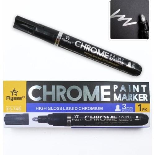 2021 New Art Marker Set For Reflection Mirror Rock Sign Art.(0.7/1/3 Metal Mm) Pebble Liquid Chrome Piece Silver Marker Pen