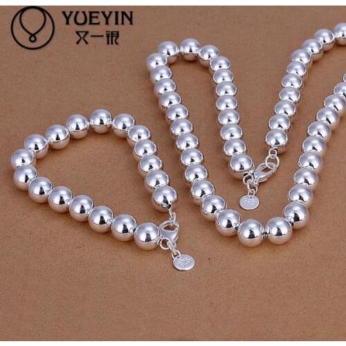 Silver plated jewelry set for women men unisex jewelry punk style wedding jewelry sets S151 Super Offer Wholesale