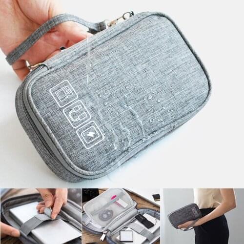 Cable Bag Organizer Wires Charger Digital Usb Gadget Portable Electronic Earphone Case Zipper Storage Pouch Accessories travel
