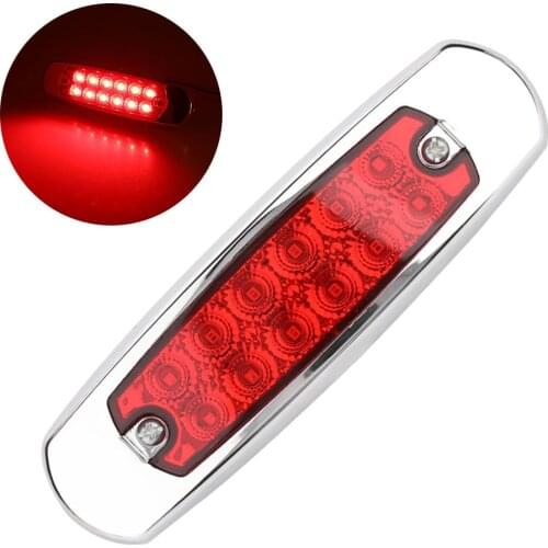 Truck Light 12V 12 LED Trailer Side Marker Lights Indicator Lamp Rear Lights For Auto Trailer Truck Lorry Lamps PV Bus Pickup
