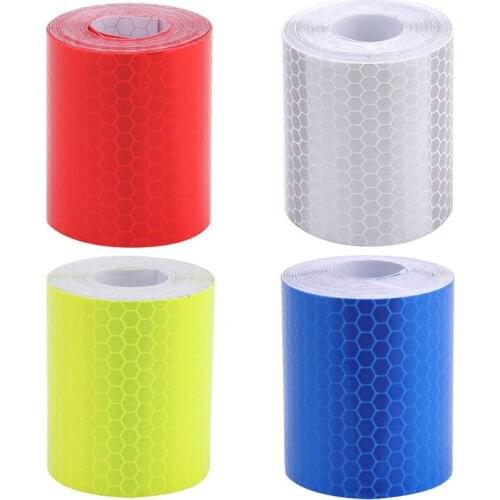 Waterproof Warning Tape Strip Stickers Warning Light Reflector Protective Sticker Reflective Film Car Safety Mark 100cm X 5cm