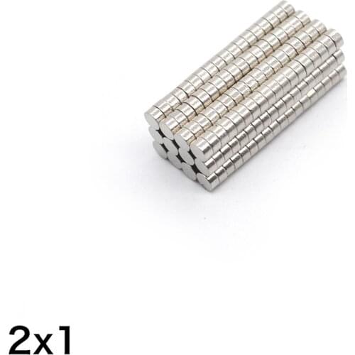 10-1000PCS/LOT disc magnet 2x1 N35 NdFeB magnets 2 x 1 neodymium magnet 2x1