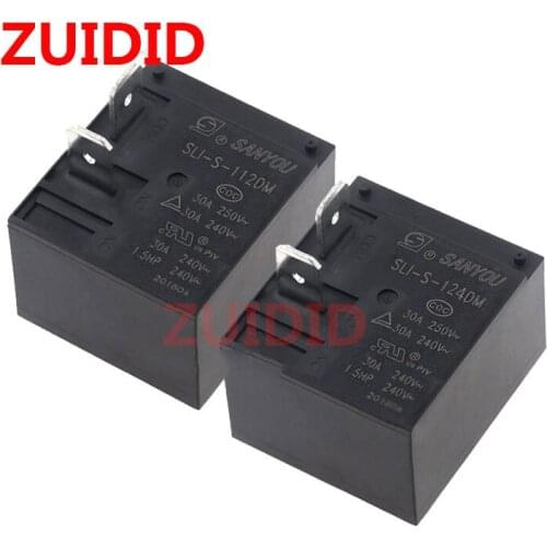 5PCS Relay SLI-S-112DM SLI-S-124DM 250v 30A set of normally open 4PIN