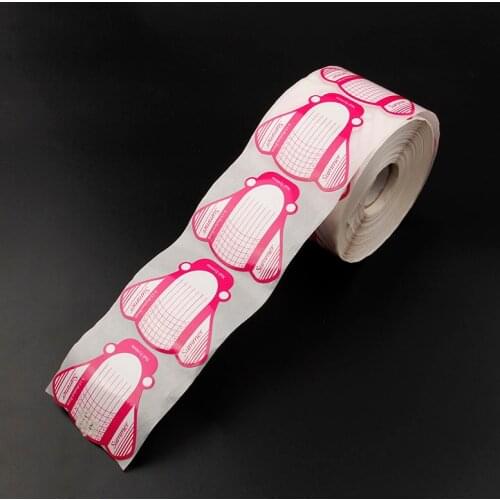 50Pcs/Lot Nail Art Tips Extension Forms Guide French Rose Penguin DIY Tool Acrylic UV Gel Extend False Nail Tips Tools