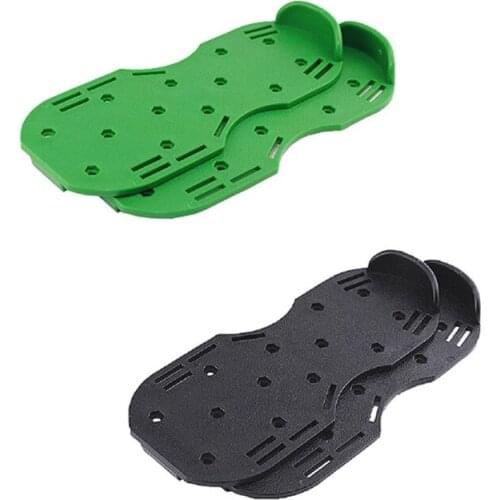 Lawn Aerator Shoes with Adjustable Straps Loose Soil Sandal Nail Gardening Walking Aerating Tool Plastic Spike Shoes