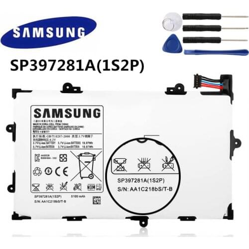 SAMSUNG Original 5100mAh Battery For Samsung GALAXY Tab 7.7 P6800 P6810 GT-P6800 GT-P6810 SP397281A(1S2P) SP397281A 1s2p +Tools