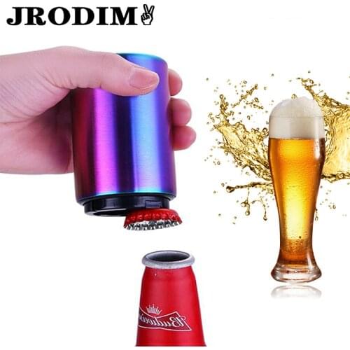 Automatic Beer Bottle Opener Stainless Steel Drinking Beverage Bottles Wine Openers Jar Opener Dining Bar Wine Kitchen Tool