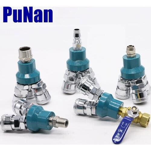 Free shipping Pneumatic fitting 1/4" C type Quick connector High pressure coupling SMV/SMY/SML/SMX Air pump air compressor joint
