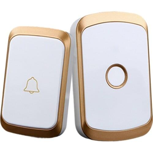 Wireless Doorbell Ac 110-220V Smart Digital Waterproof Push Button Doorbell 36 Melody 4 Volume Cordless Door Ring Us Plug