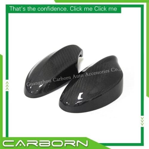 For BMW 3 Series E90 2005 2006 2007 2008 Replacement Type Gloss Black Carbon Fiber Mirror Cover