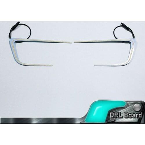 For sparu White yellow two color daywalk lamp with turn function C-shaped LED board 3014SMD