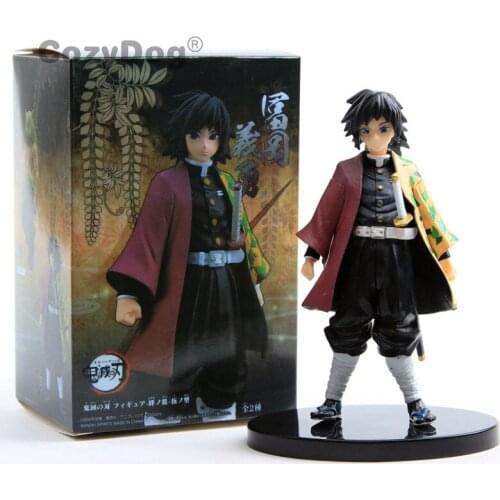 Demon Slayer Kimetsu no Yaiba Tomioka Giyuu PVC Action Figure Model Doll Toys 17 cm