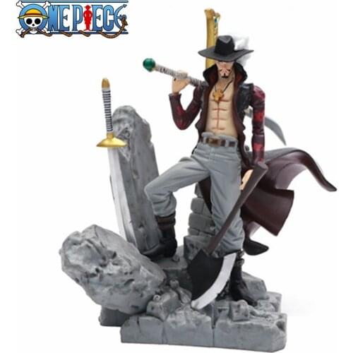 One Piece Dracule Mihawk PVC Action Figures Toy 150mm One Piece Anime Dracule Mihawk Figurine Toys