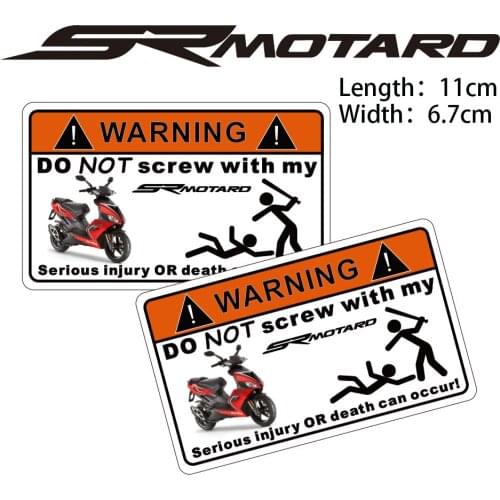 KODASKIN 2 Pieces Do Not Screw Warning Sticker Decal for Aprilia SRmotard
