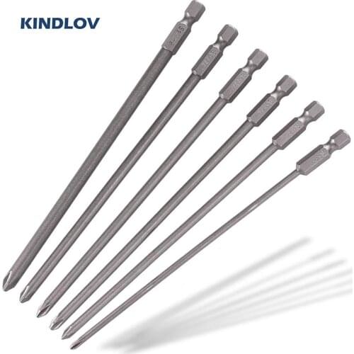 KINDLOV Screwdriver Bit Set 6Pcs Precison S2 Phillips Screw Driver Bits Magnetic Hex Shank Screwdrivers For Electrial Hand Tools