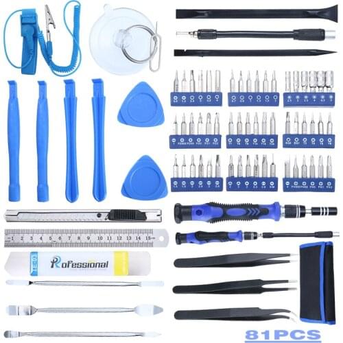 80-in-1 Multifunctional Precision Screwdrivers Set PC Cell Phone Repairing Multi Sizes And Types DIY Tool Kit