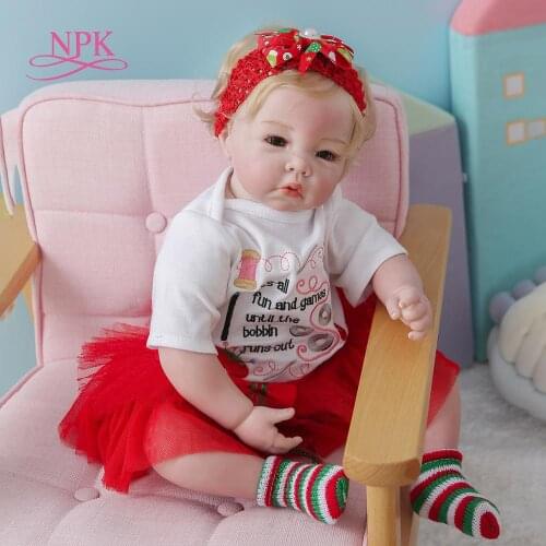 NPK 50CM collectible art dolls soft body 100% handmade detailed painting collectibles art doll reborn baby