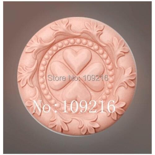 Wholesale!!!1pcs The Rounded Four LOVE silicone Handmade Soap Mold Crafts DIY Mold