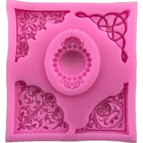 Lace Relief Series of Liquid Silicone Mold, Cake Decoration Mold B017
