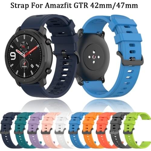 20 22MM Sports Soft Silicone Watch Band for Huawei Watch GT 2 2e 2Pro Strap Wristband For Amazfit GTR 42mm 47mm Replacement belt