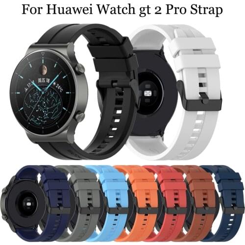 22mm Sport Watch Strap for Huawei Watch GT 2 Pro Band Silicone Bracelet Wristband Replacement for Samsung Galaxy Watch 3 45mm22m