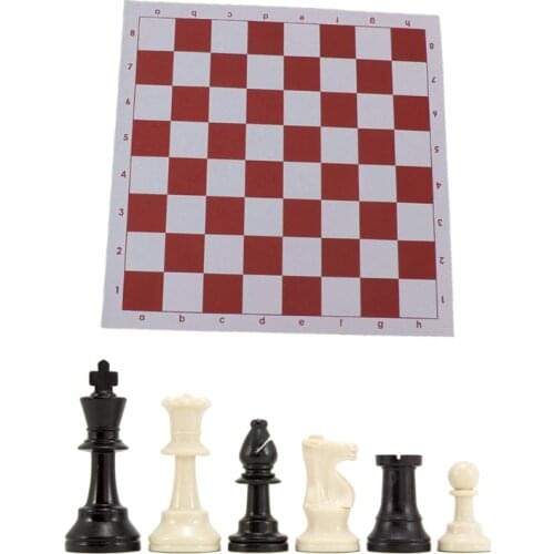 918E Chess Triple Weighted Pieces and Mousepad Board Chess Set