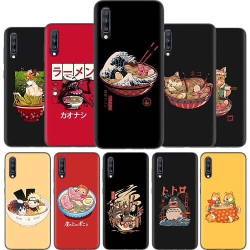 Silicone Case Cover For Samsung Galaxy A50 A80 A70 A40 A30 A20 A20e A10 A51 A71 A31 Note 8 9 10 Plus 5G Great Ramen Wave Japan