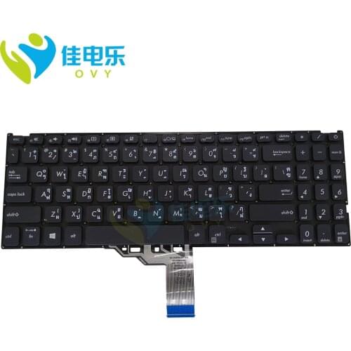 OVY TI Replacement Keyboards for ASUS vivobook X512 X512FA X512DA X512UA X512UB Thai Thailand black keyboard 0KNX0 1120US00 New