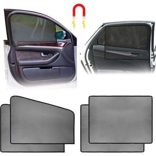 Universal Car Magnetic Sunshade Sun Shade UV Protection Cover Side Window Mesh Curtain Sun Visor Summer Auto Accessories
