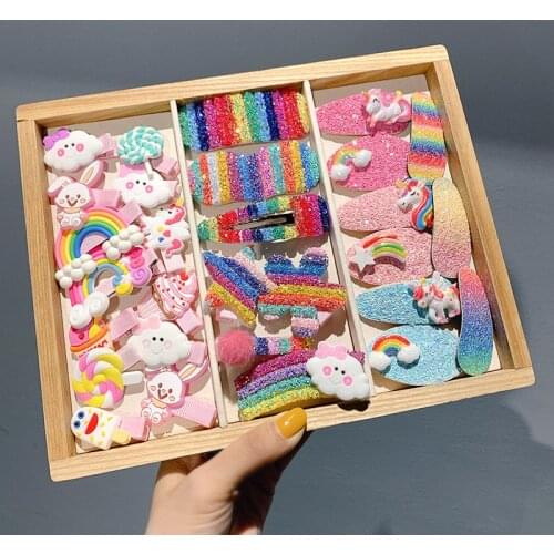 10PCS/Set Cartoon Girls Cute Hair Clip Animal Fruit Barrettes Children Fashion Hairpins New Headdress Hair Accessories