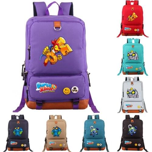 Fashion Super Zings Backpack Casual Men Backpack Nylon Laptop Backpack Teenager Schoolbags
