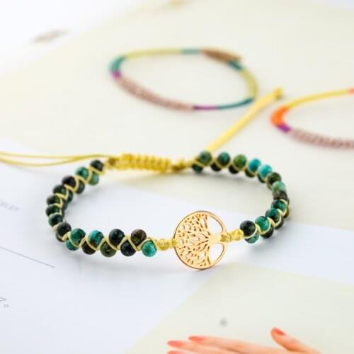 Tree of Life Charm Bracelet African String Braided Bracelet Yoga Friendship Lovers Bracelet