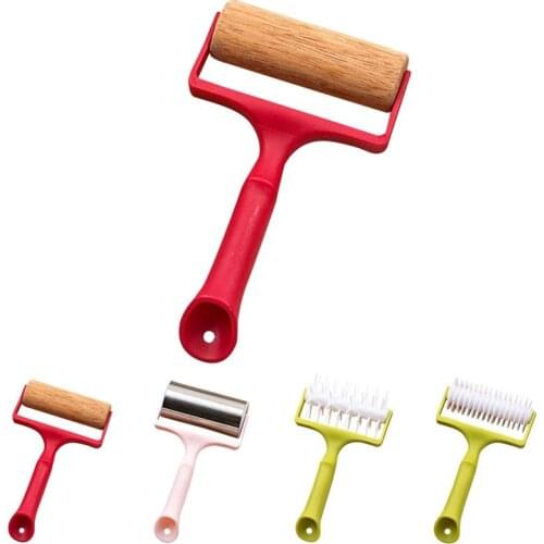 1PC Rolling Pin Non Stick Time-Saver Pastry Pizza Roller Dough Roller T Shape Baking Tool Practical Kitchen Accessories