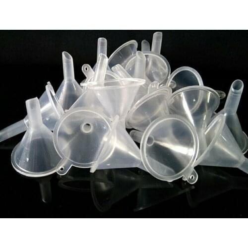 10 Pcs Small Plastic Perfume Diffuser Bottle Mini Liquid Oil Funnels For Vials Atomizers Small Bottles Essence Auxiliary