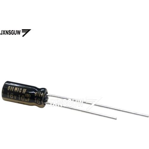 10PCS Original ELNA RFS SILMIC II 16V10UF 5X11MM Silk fiber audio electrolytic capacitor SILMICII 10UF 16V 85 degrees 10uf/16v