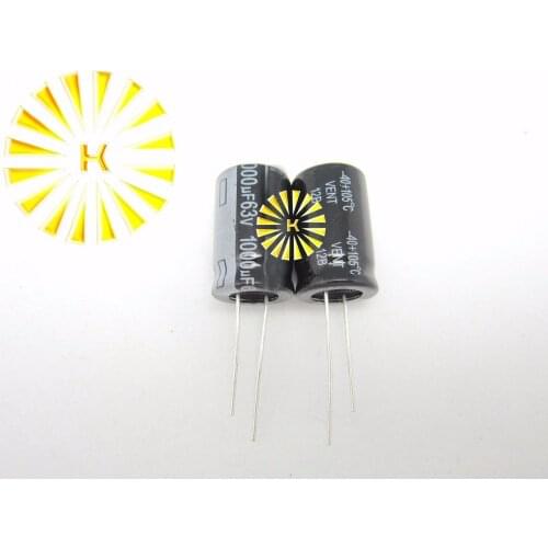 100pcs X 100% New 1000UF 63V 16X25 Aluminum Electrolytic Capacitor