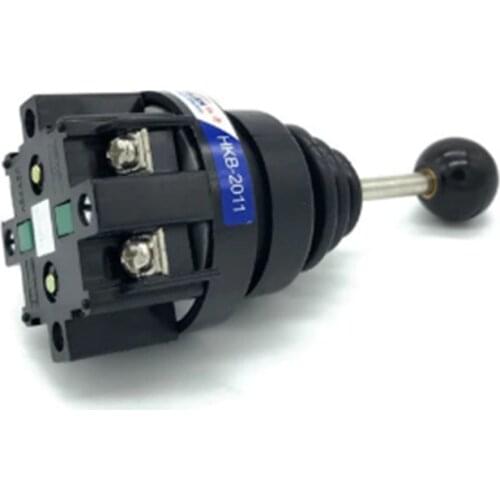 2 Position 2NO SPST Self-locking Monolever Joystick Switch Cross Button Switches CS-2011