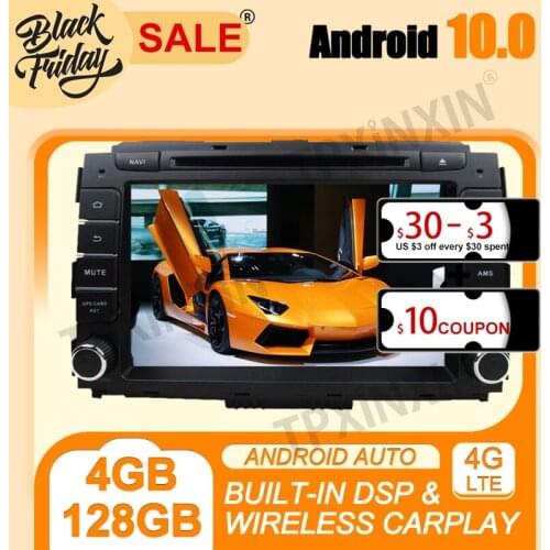 4+128G Android 10.0 PX6 IPS DSP Carplay For KIA Carnival 2014-2018 Multimedia Player Auto Radio Tape Recorder GPS Navi Head Unit