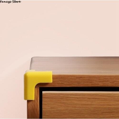 4 Pcs Table Anti-collision Corner PVC+3M Plastic Child Anti-collision Protective Cover Table Corner Chair Cabinet Protecter Home