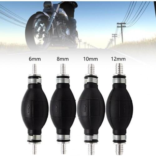 6/8/10/12mm Fuel Hand Pump Universal One-way Valve Primer Bulb With Hoses Transfer Pump Syphon Oil Oil Guide Marine Boat Outboar