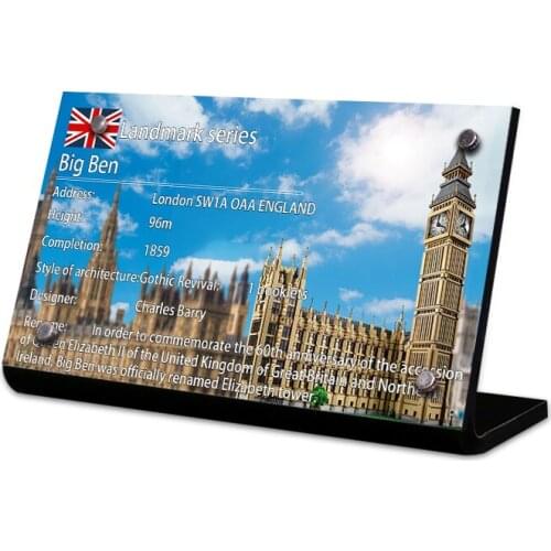 The Acrylic display stand brand for creator big ben toys building blocks