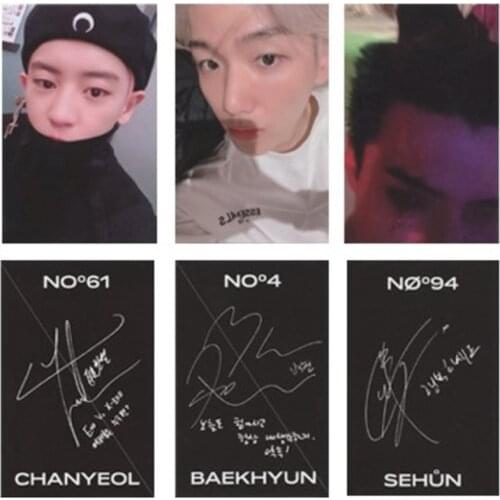 6PCS/Set KPOP EXO New Album OBSESSION Made Paper Card Photo Card Poster HD Photocard Fans Gift Fans Collection